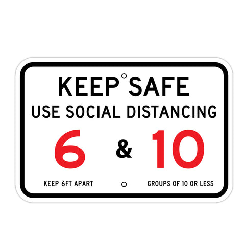 Social Distancing Sign