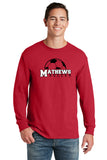 Mathews Soccer Long Sleeve Red TShirt