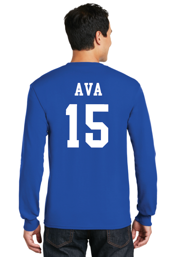 Blue Long Sleeve T-shirt