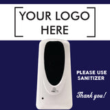 1000 ml Sanitizer Dispenser On Floor Stand With Custom Graphics