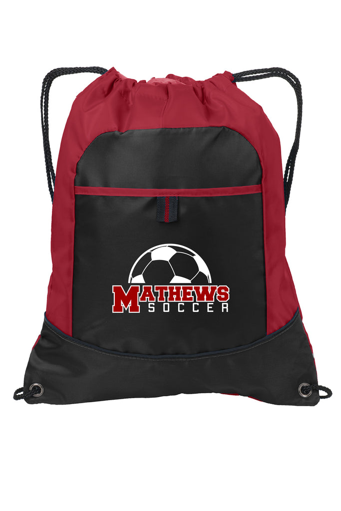 Mathews Soccer Drawstring Backpack
