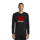 Nike Dri-fit Long Sleeve Tee Block M Black