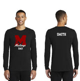 Nike Dri-fit Long Sleeve Tee Block M Black