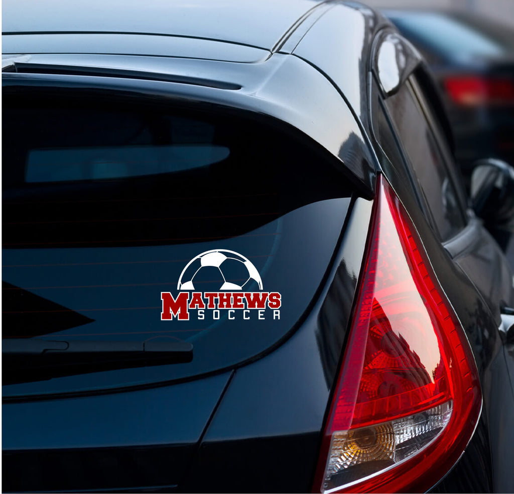 Mathews Soccer Car Decal