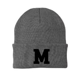 Embroidered M Knit Cap