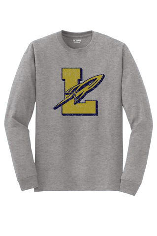 Block L Grey Long Sleeve T-shirt