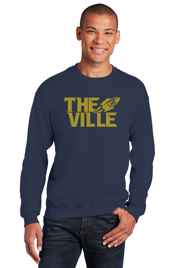 The Ville Navy Crewneck Sweatshirt