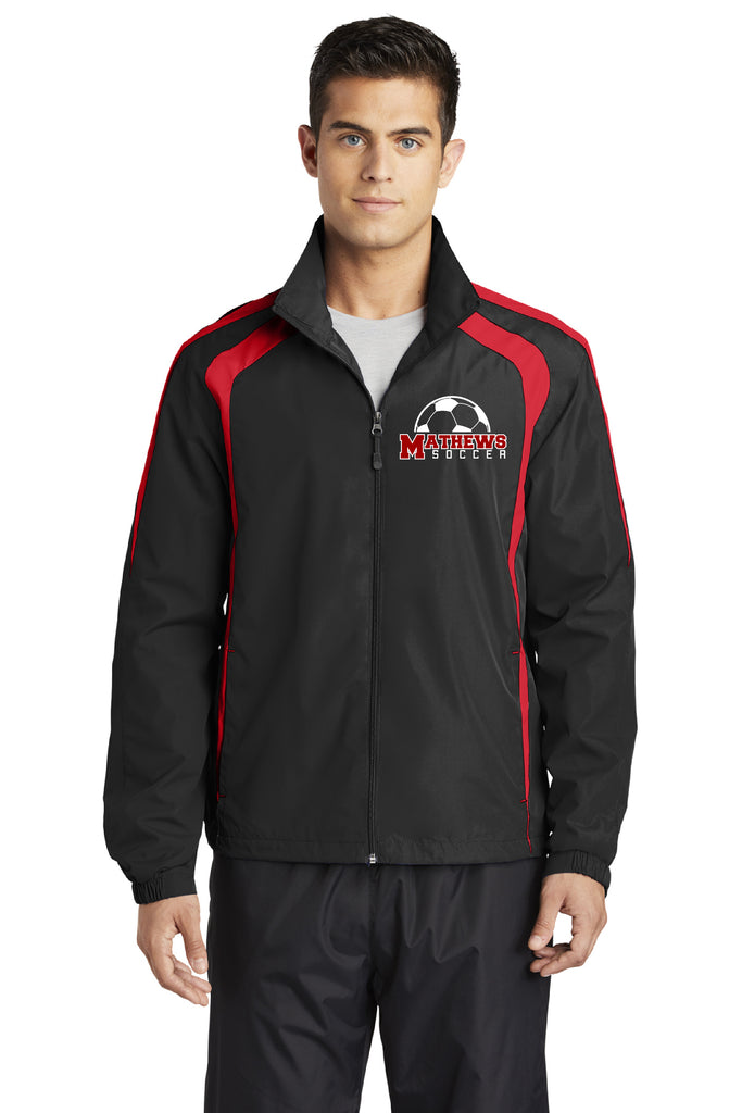 Mathews Soccer Full Zip Embroidered Jacket