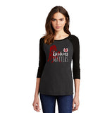 Kindness Matters District 3/4 Sleeve Raglan Black