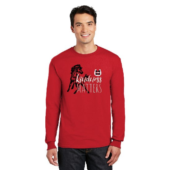 Kindness Matters Long Sleeve Red TShirt