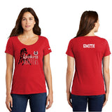 Kindness Matters Nike Ladies Dri-fit Tee Red