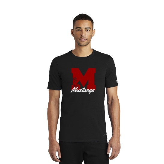 Nike Mens Dri-fit Tee Block M Black