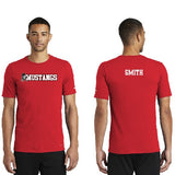 Mustangs Nike Mens Dri-fit Tee Red