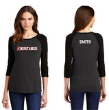 Mustangs District 3/4 Sleeve Raglan Black