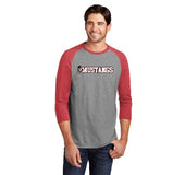 Mustangs District 3/4 Sleeve Raglan Red