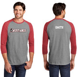 Mustangs District 3/4 Sleeve Raglan Red