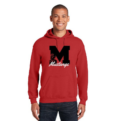 Block M Gildan Heavyblend Hoodie Red