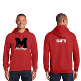 Block M Gildan Heavyblend Hoodie Red